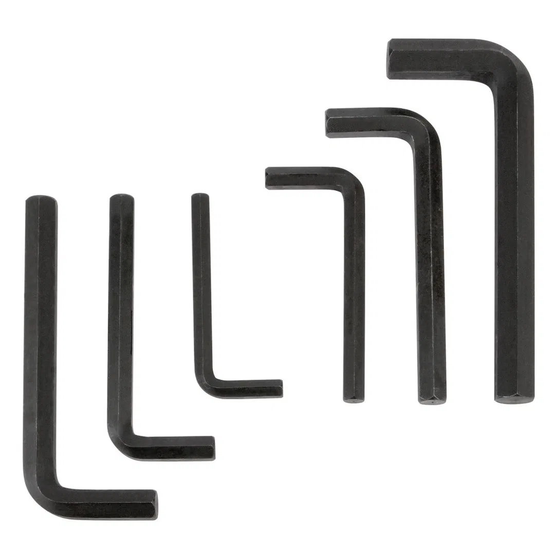 W1938 – PERFORM TOOL Allen Wrench, With 8/ 10/ 12/ 14/ 17/ 19 Millimeter L-Shape Black Oxide/ Alloy Steel Snap-In Car...